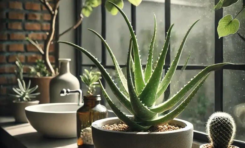 Aloe vera saudável como evitar fungos na rega