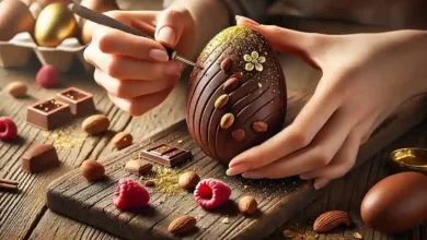 Chocolate meio amargo sofisticação para ovos de Páscoa
