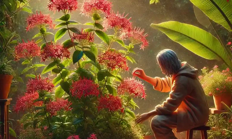 Estrela-do-egito rega e floração fácil