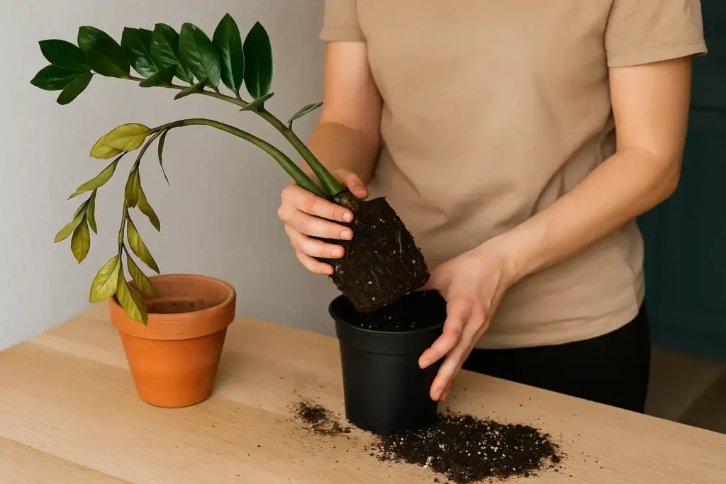 Como salvar a zamioculca quando as folhas começam a murchar