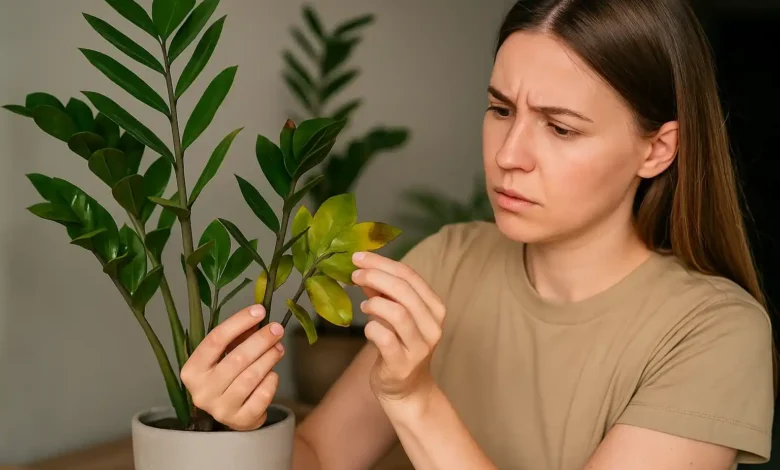 Como salvar a zamioculca quando as folhas começam a murchar