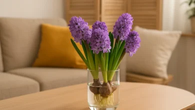 O jacinto é perfeito para dar um toque de cor à sua decoração