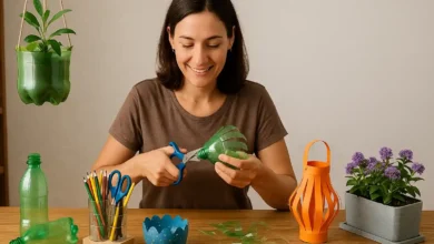 10 ideias criativas para reaproveitar garrafas PET na decoração