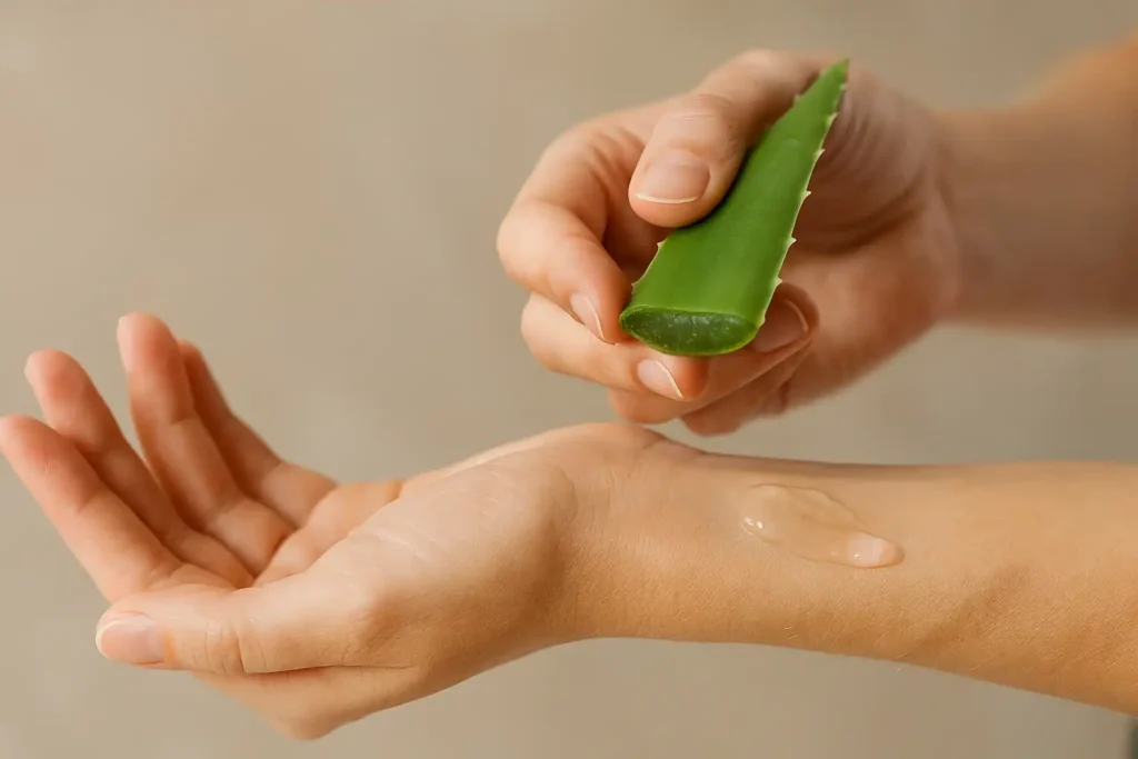 Como usar a babosa como cicatrizante natural direto da folha