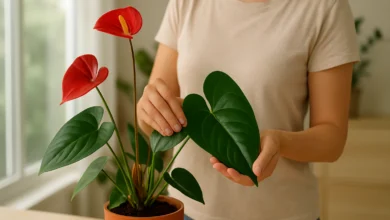 Como deixar o antúrio sempre com folhas brilhantes sem usar produto químico