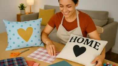 DIY Como fazer almofadas personalizadas sem precisar costurar