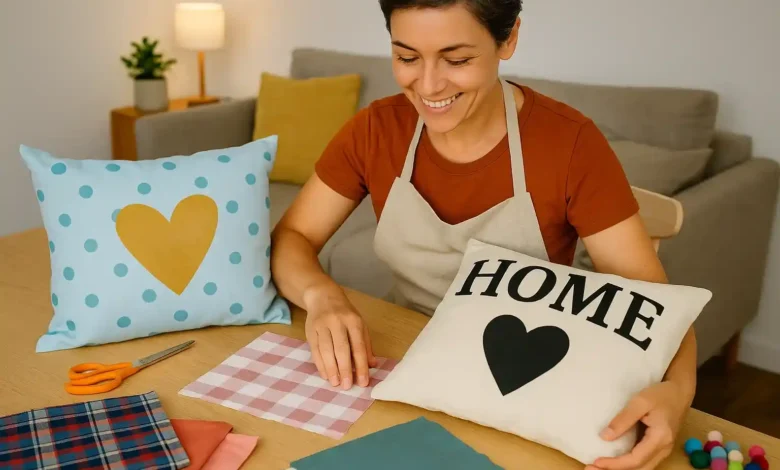 DIY Como fazer almofadas personalizadas sem precisar costurar