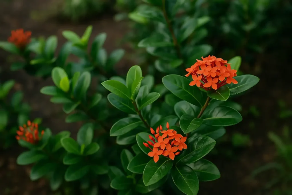 Ixora opaca Talvez o problema seja a limpeza das folhas