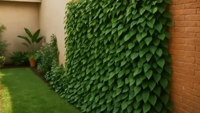 Jiboia verde locais ideais para plantar e deixar a parede coberta