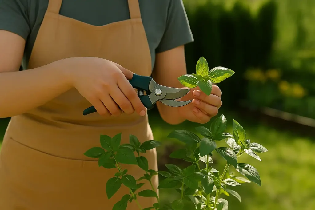 Manjericão o segredo para colher folhas mais aromáticas e evitar flores precoces