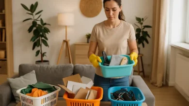Organização rápida o truque dos 3 cestos que salva sua faxina