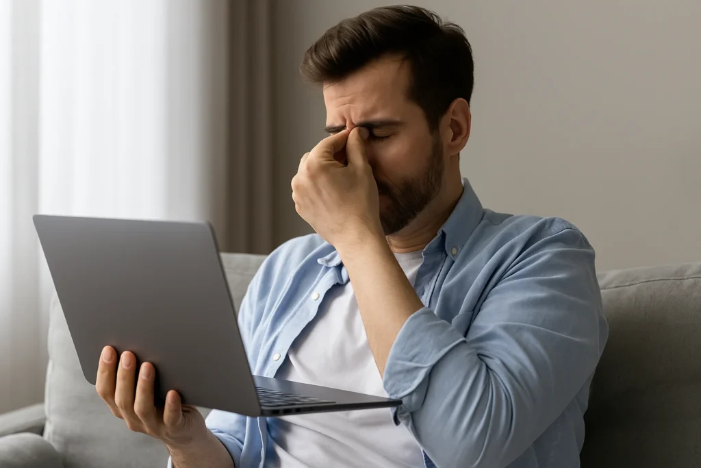 Os impactos do consumo excessivo de telas na saúde ocular e mental