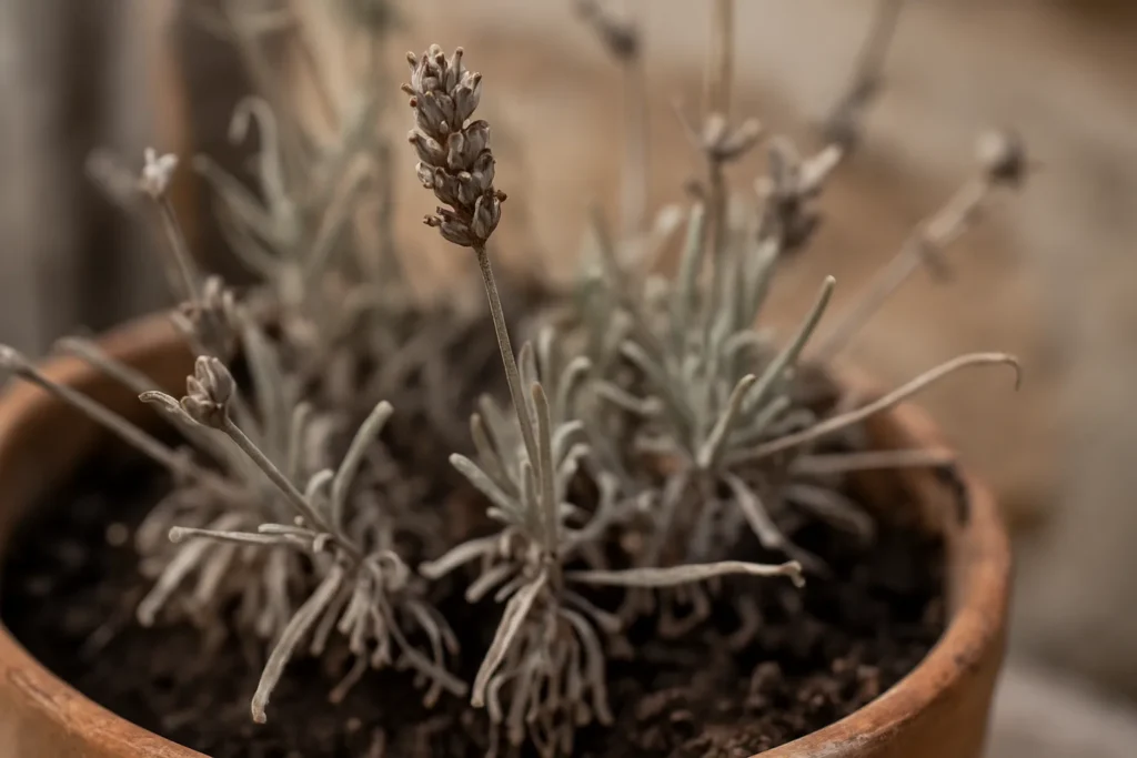 Por que sua lavanda seca mesmo em solo drenado