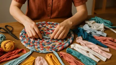 DIY Como fazer tapetes artesanais com retalhos de tecido