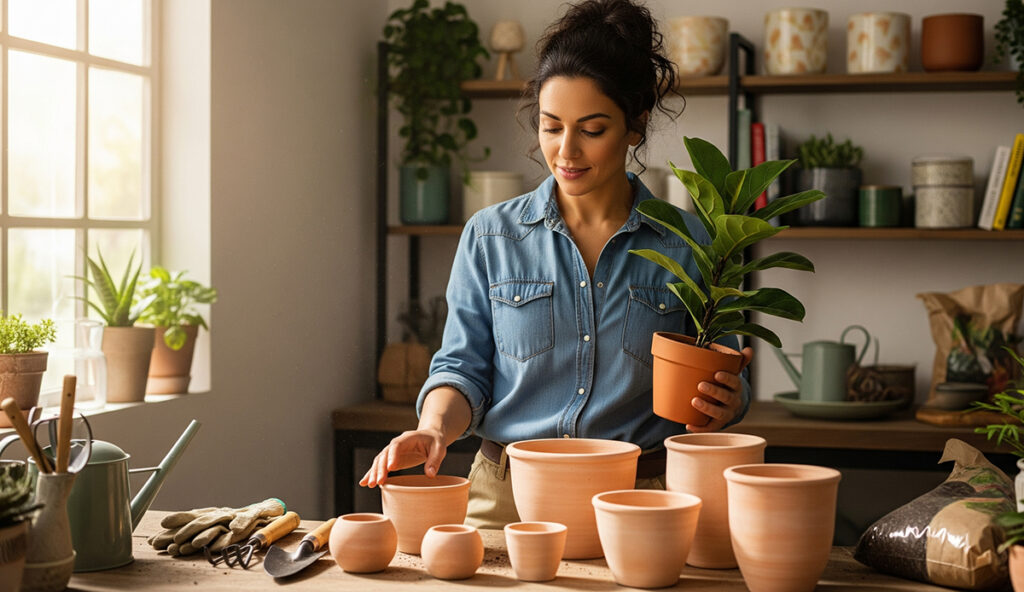 Tamanho do vaso para plantas
