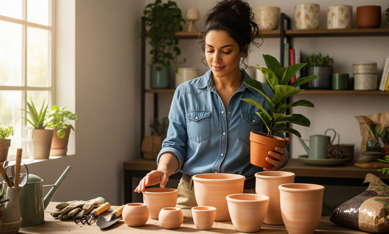 Tamanho do vaso para plantas