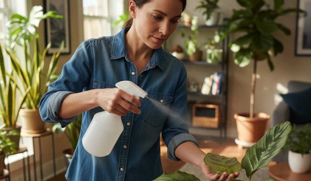 pragas em plantas de dentro de casa