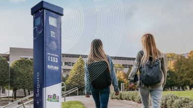 totem segurança escola